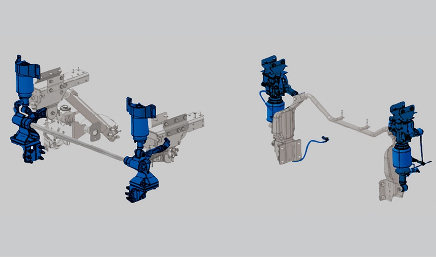 Cab suspension (Full floating air suspension)