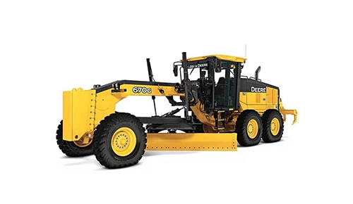 John Deere motor grader for road construction grading and earthmoving