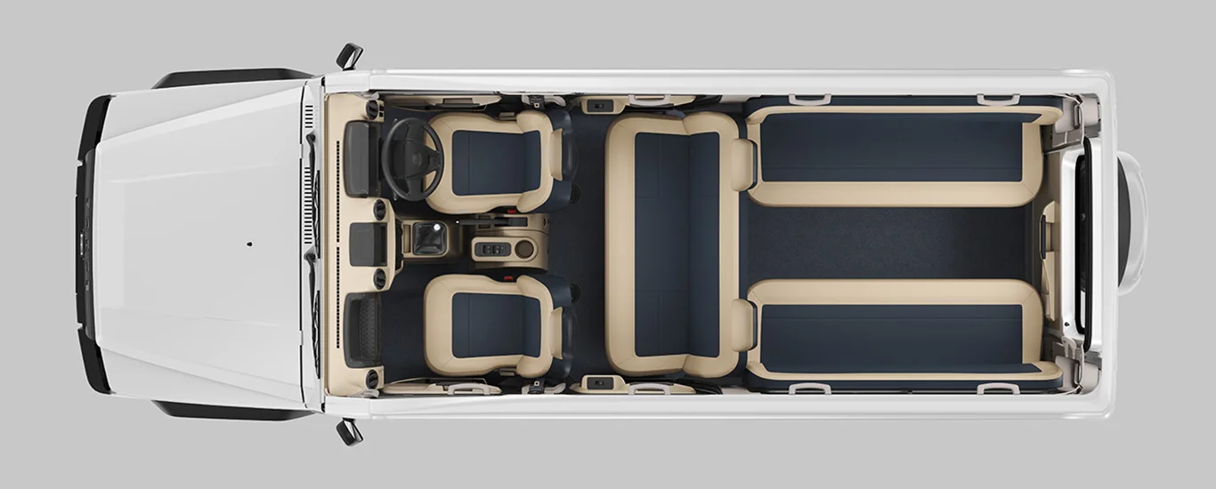 Force Motors Trax Range seat top view