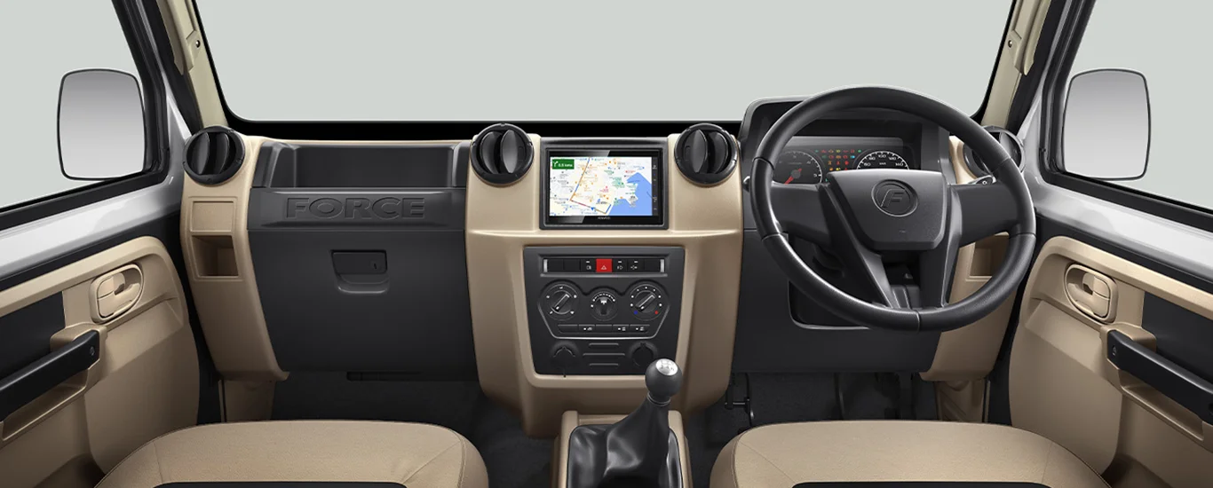 Force Motors Trax Range interior front