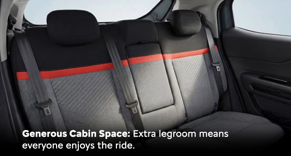 Generous Cabin Space