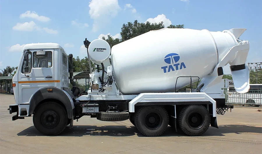 Tata LPK 2516 Schwing Stetter heavy commercial cement mixer side profile