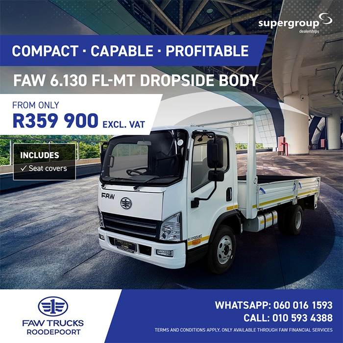 FAW 6.130 FL-MT Dropside Body