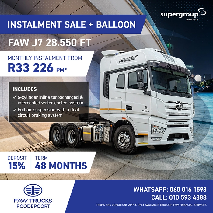 FAW J7 28.550 FT Instalment Sale Offer