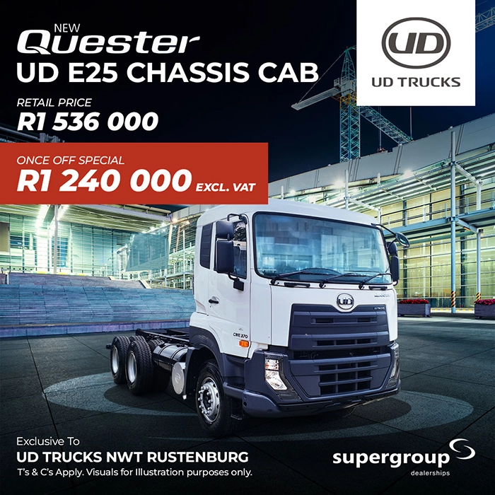 UD Quester E25 Chassis Cab Offer