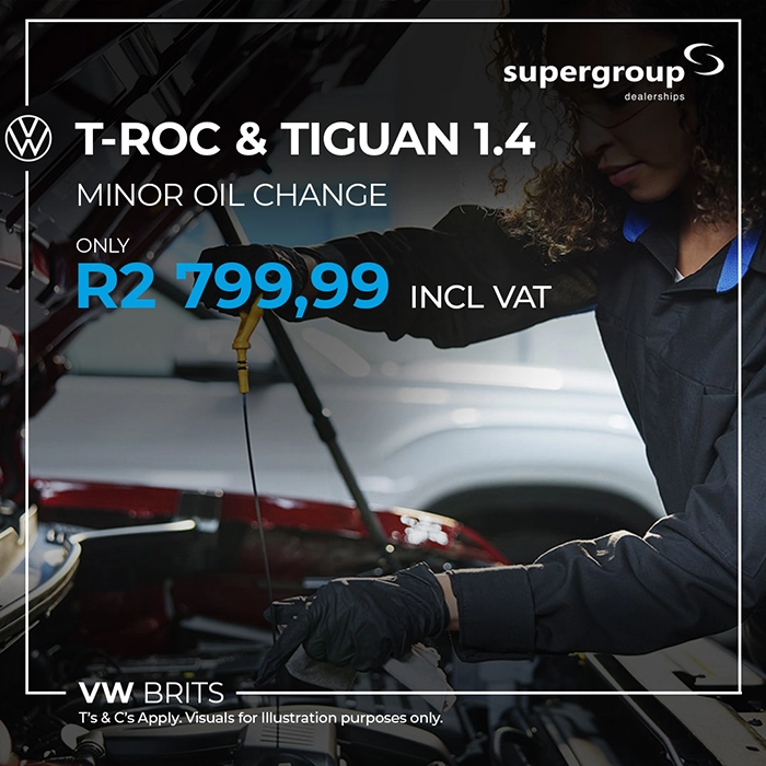 T-Roc and 1.4 Tiguan Minor Oil Change