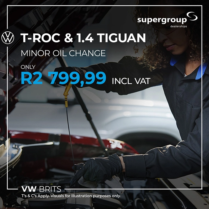 T-Roc and 1.4 Tiguan Minor Oil Change