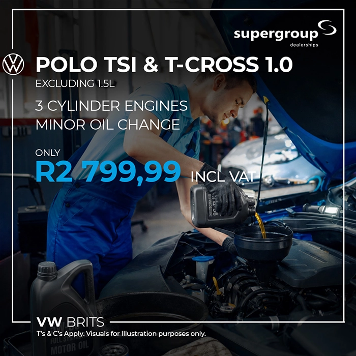 Polo TSI and T-Cross 1.0 Oil Change