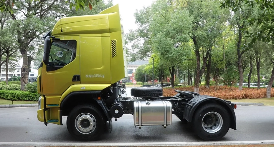 Chenglong heavy-duty tractor truck cab shown from the side for commercial transport and logistics